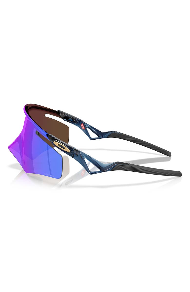 Oakley QNTM Kato<sup>™</sup> 156mm Prizm<sup>™</sup> Shield Sunglasses, Alternate, color, Sapphire