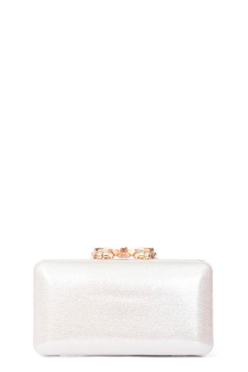 Lauren Lorraine Spring Clutch In Silver