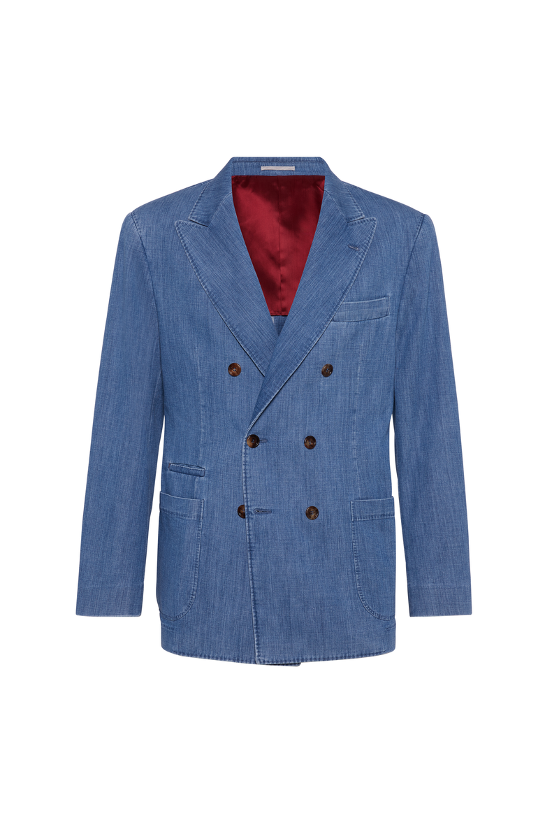Denim blazer, Main, color, Light Blue Denim