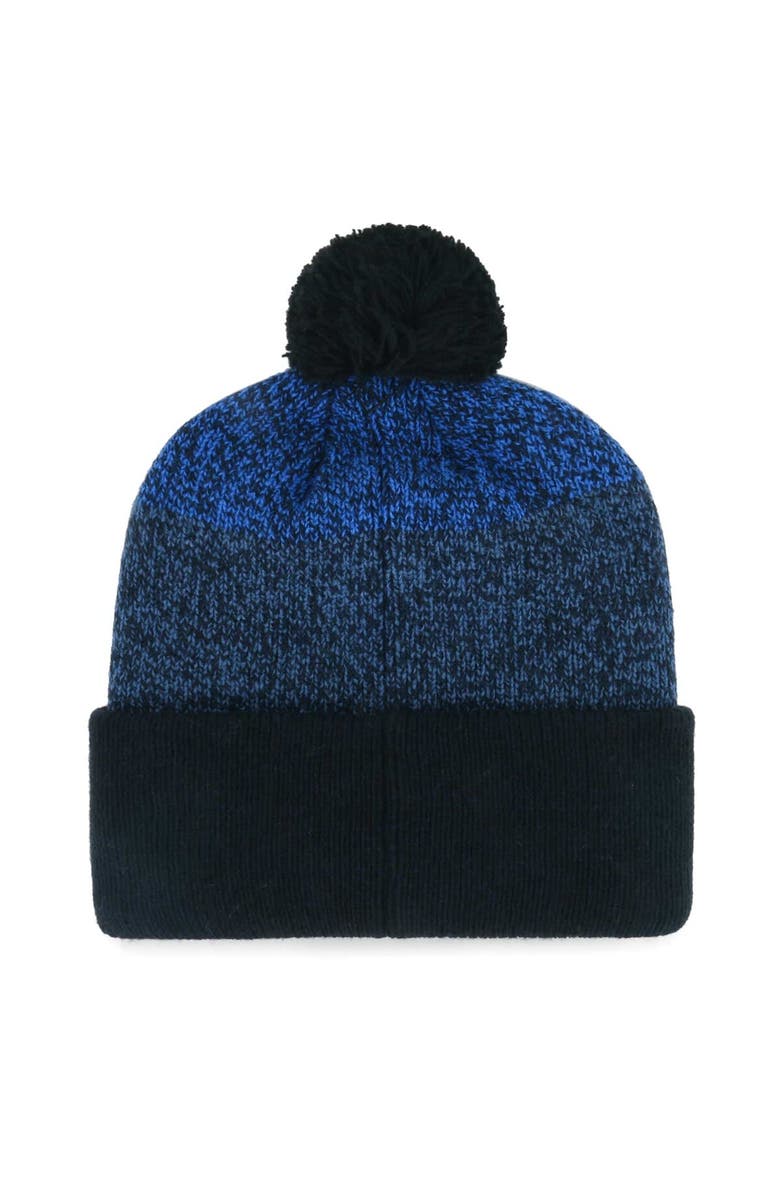 '47 Men's '47 Navy Milwaukee Brewers Darkfreeze Cuffed Knit Hat with Pom, Alternate, color, 