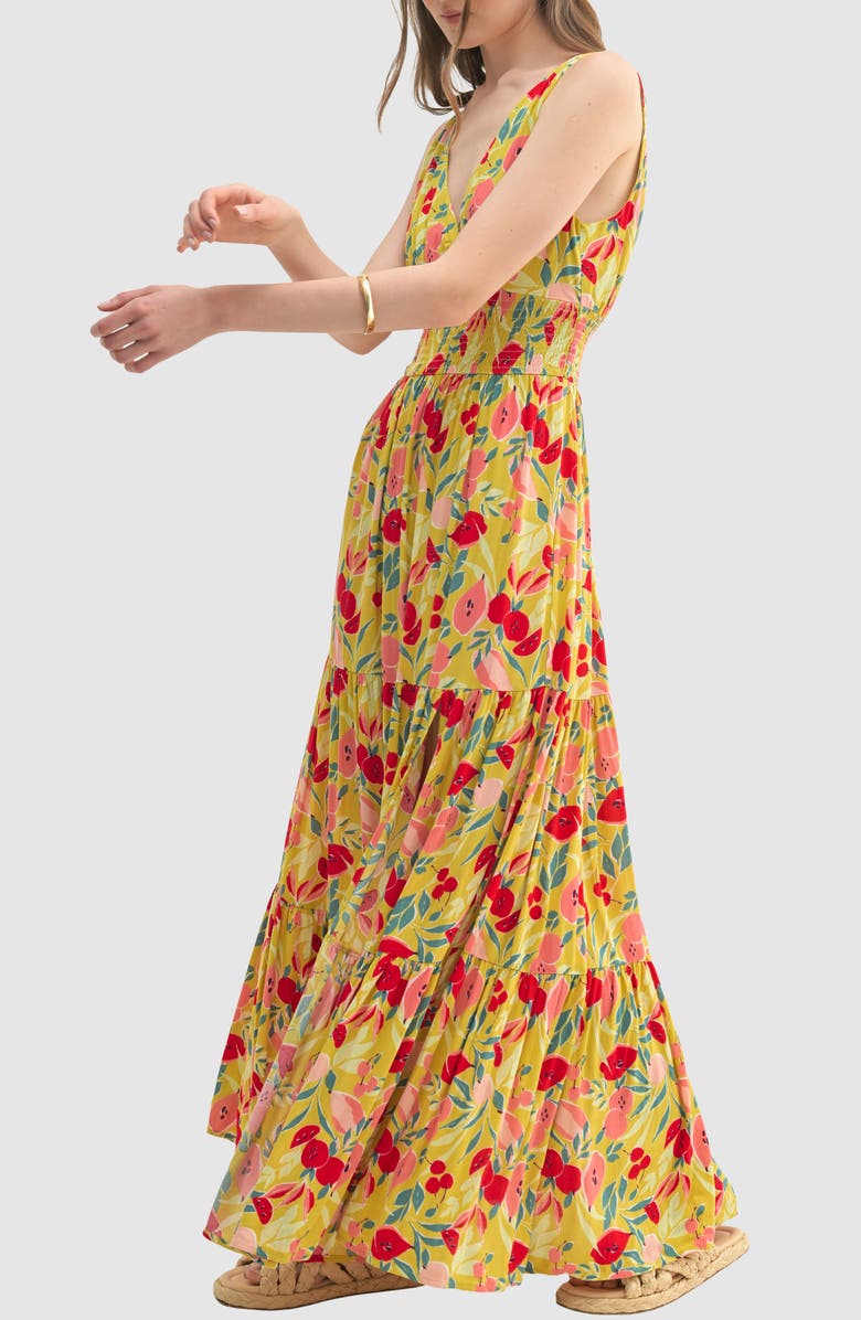 Lush Smocked Maxi Dress, Alternate, color,