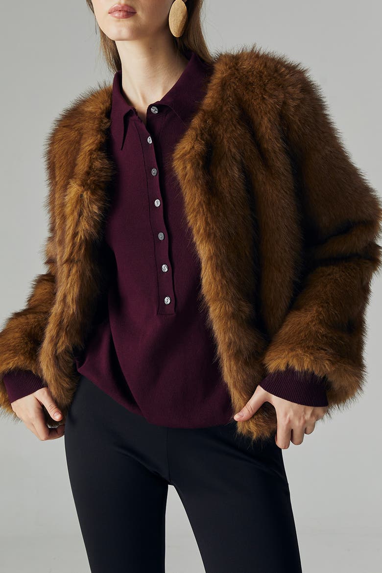 Nara Knit Top, Alternate, color, Maroon