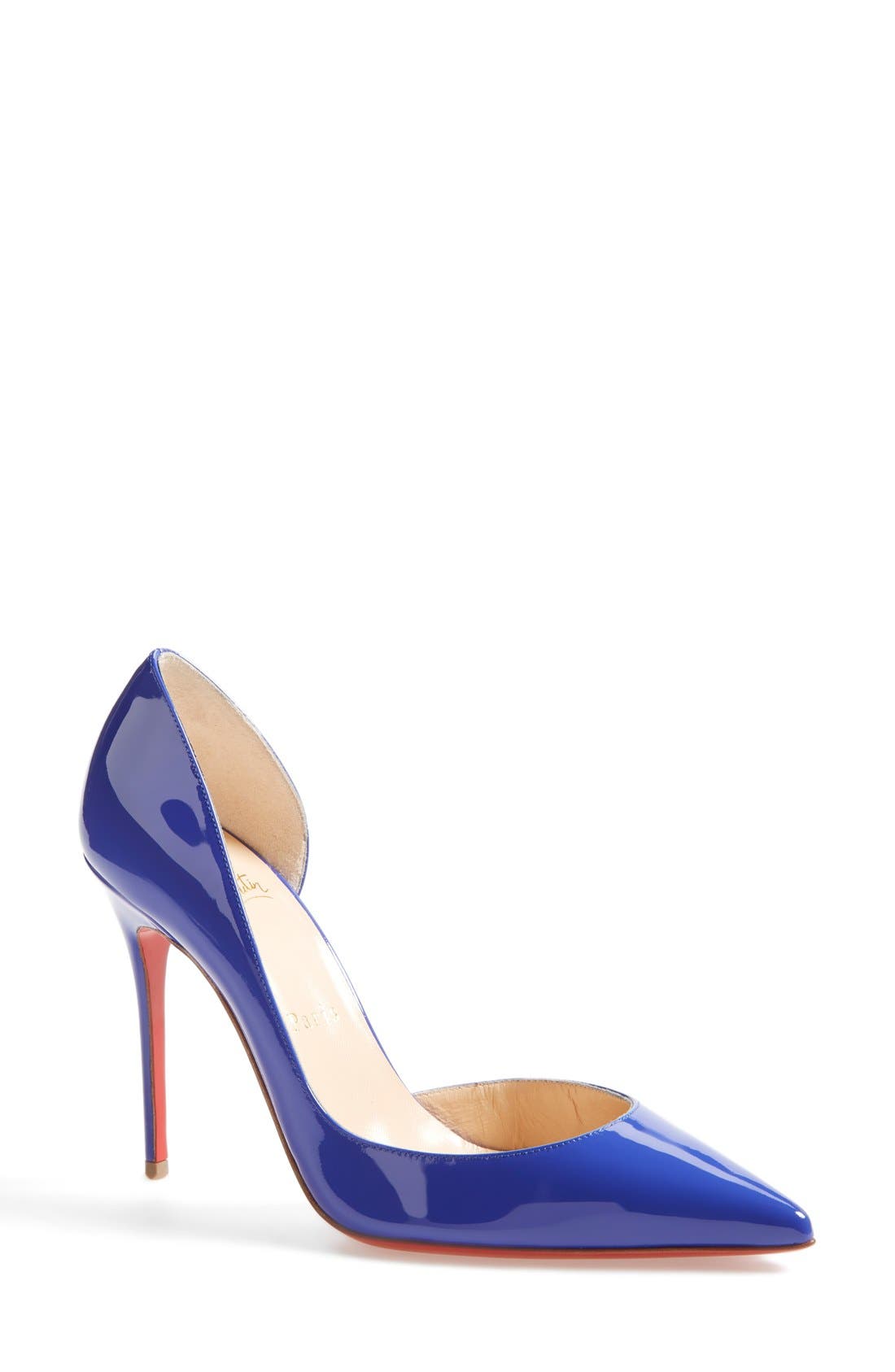 Iriza Pointed Toe Half d'Orsay Pump, Main, color, PERVENCHE