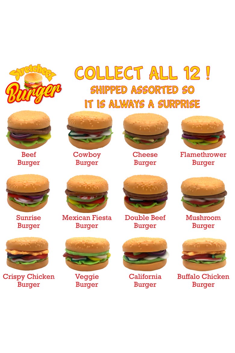 Hamburger 2pk Surprise Assorted Styles & Toppings, Alternate, color, Multicolored