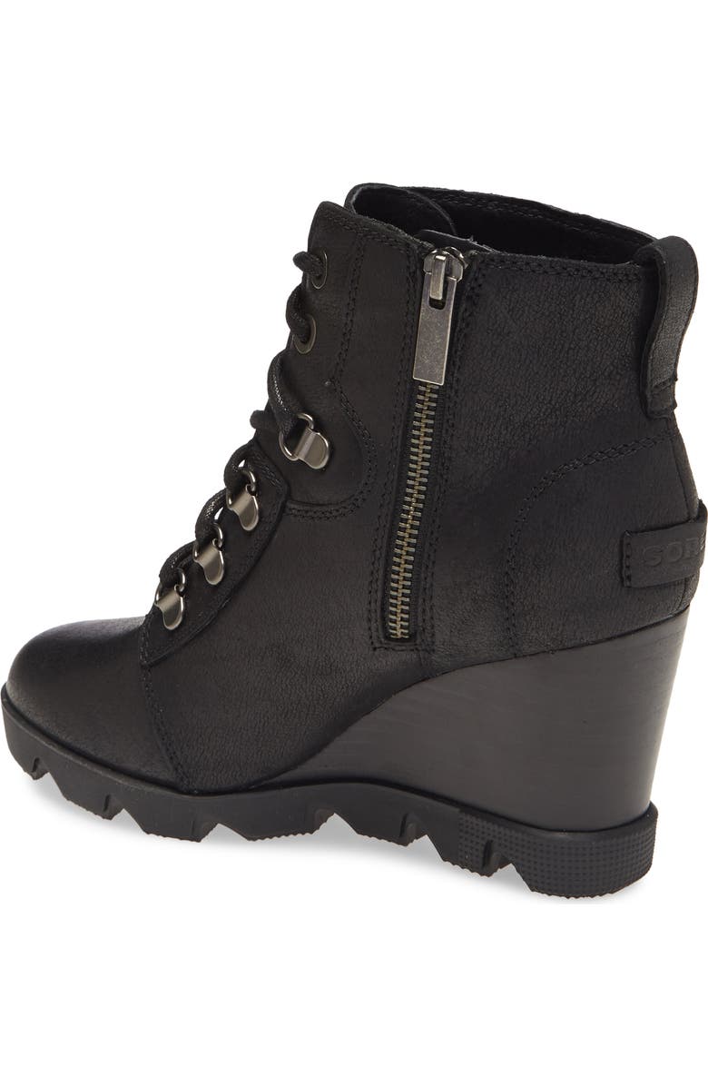 SOREL Joan Uptown Waterproof Wedge Bootie, Alternate, color,