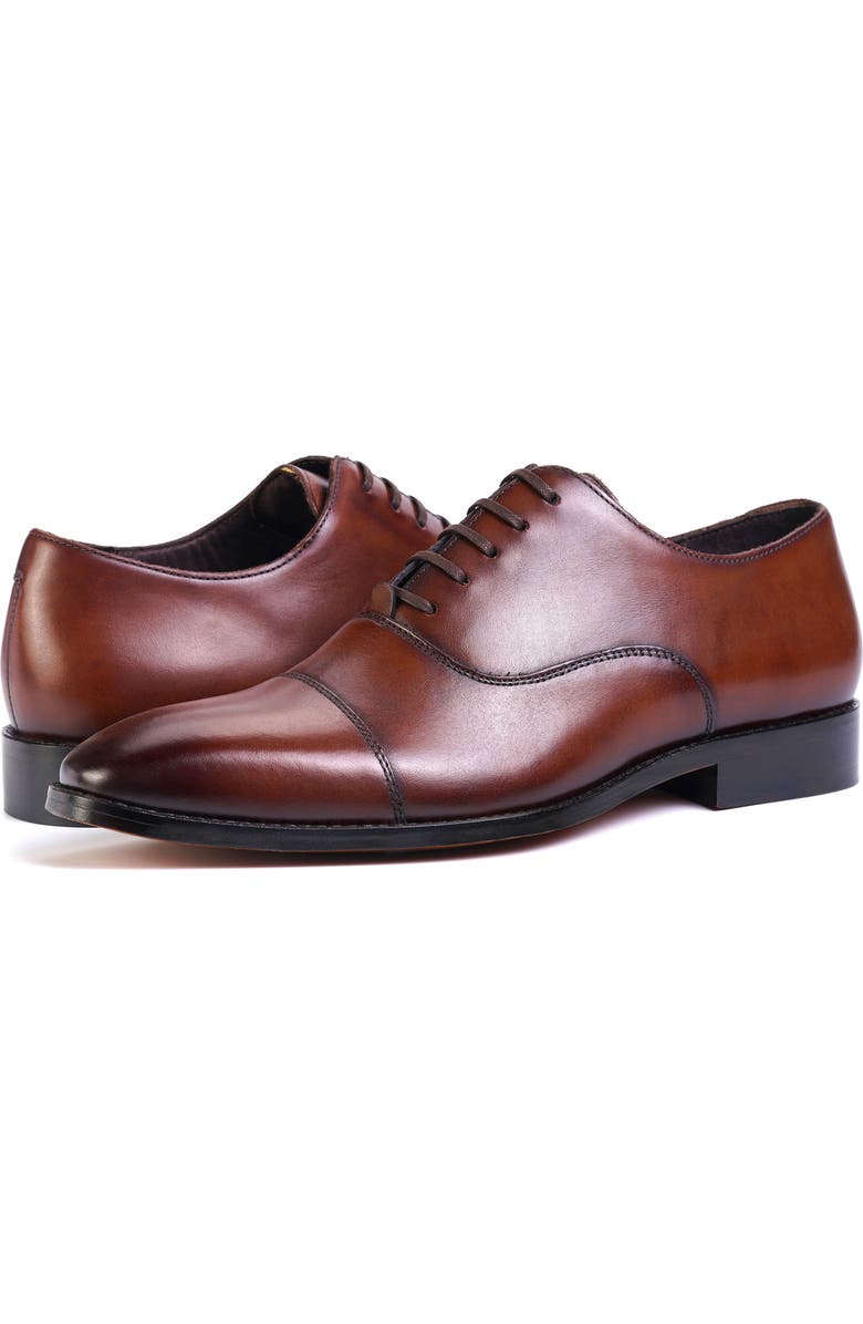 Anthony Veer Bill Cap-Toe Oxford, Alternate, color, Mahogany Burnished
