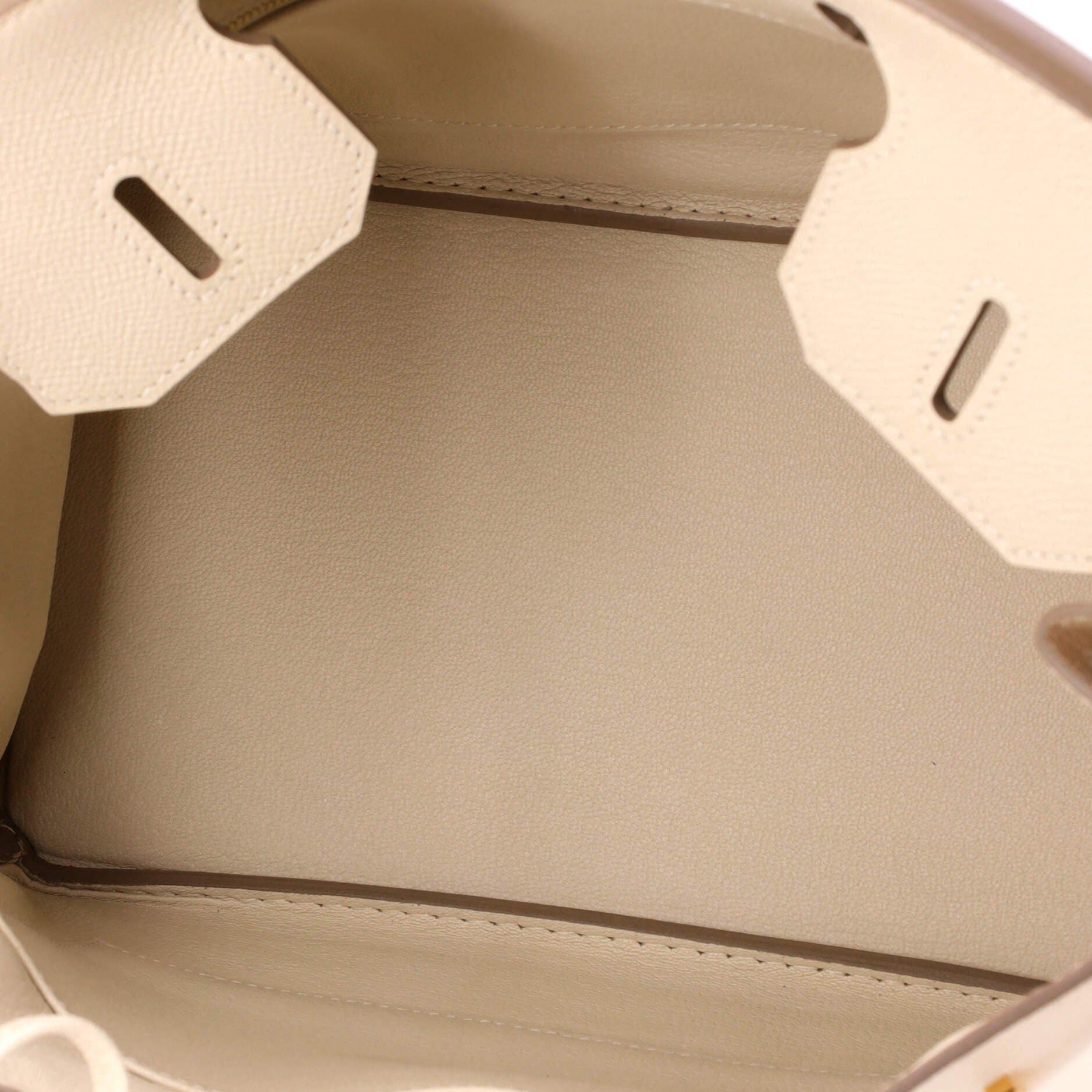 Pre-Owned Hermes Birkin Handbag Light Epsom with Gold Hardware 30, Alternate, color, Craie