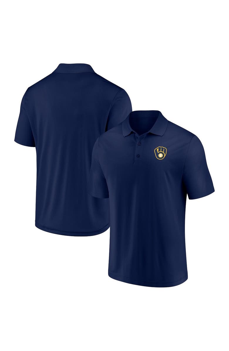 FANATICS Men's Fanatics Branded Navy Milwaukee Brewers Winning Streak Polo, Main, color, 