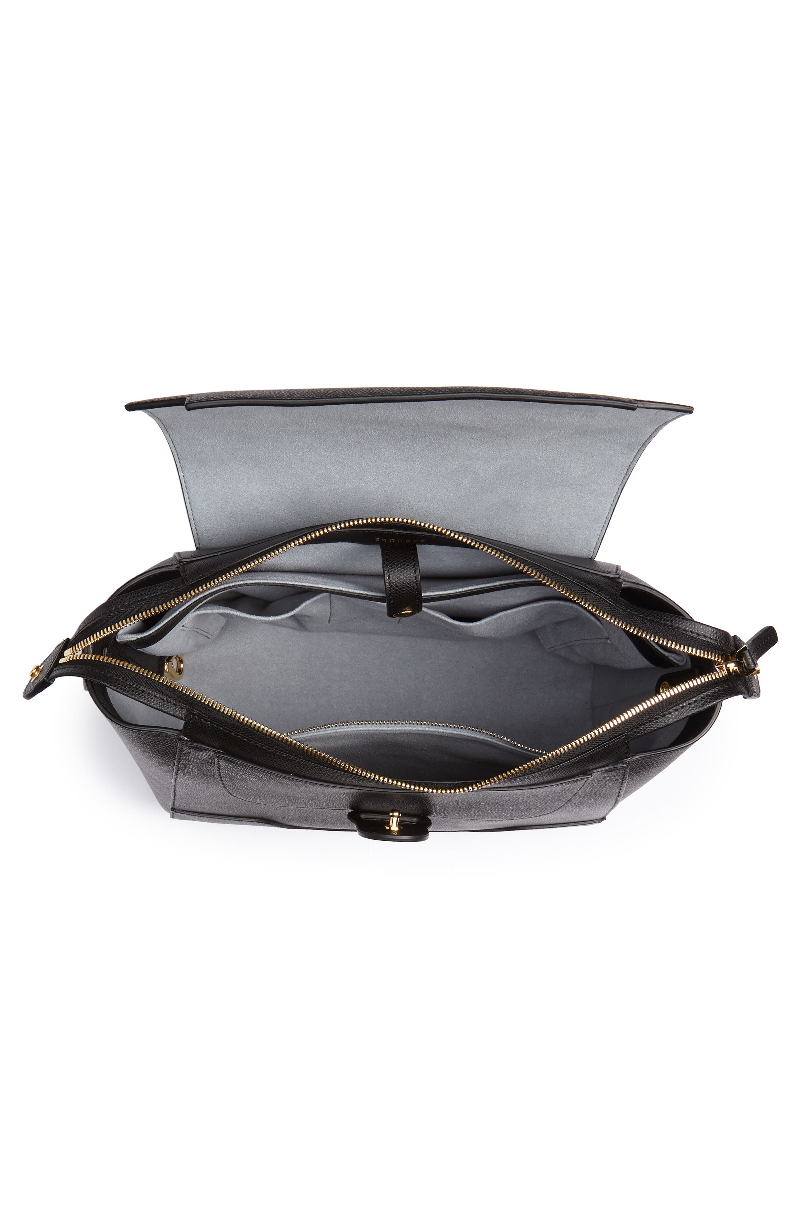 SENREVE Medium Maestra Pebbled Leather Convertible Satchel, Alternate, color, 