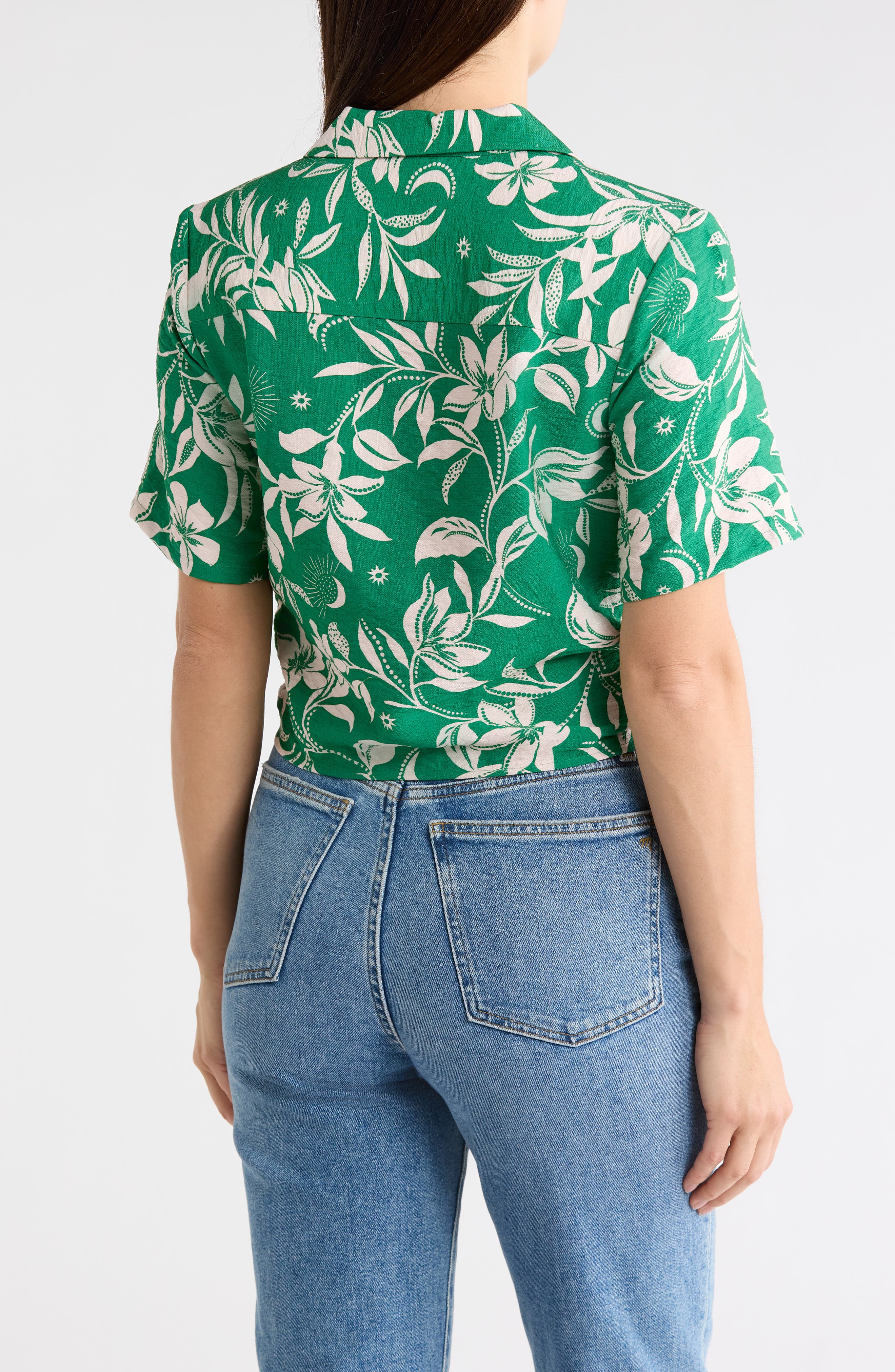 Baja Tie Front Short Sleeve Shirt - image 4