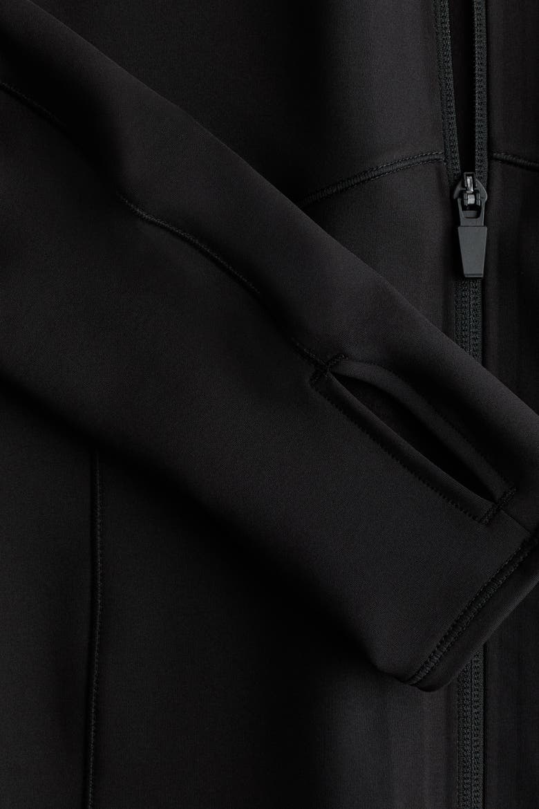 Warming Zip-through Sports Jacket With Drymove, Alternate, color, Black