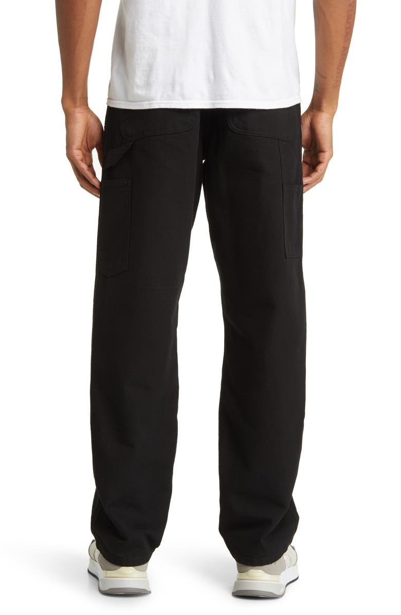 Carhartt Work In Progress Double Knee Pants, Alternate, color, Black Rinsed