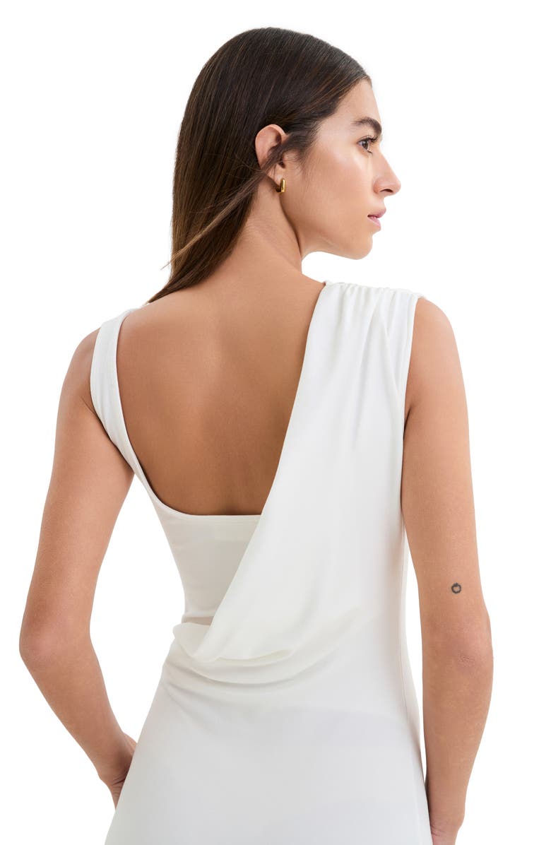 Marcella Laurel Sleeveless Stretch Jersey Gown, Alternate, color, Off White