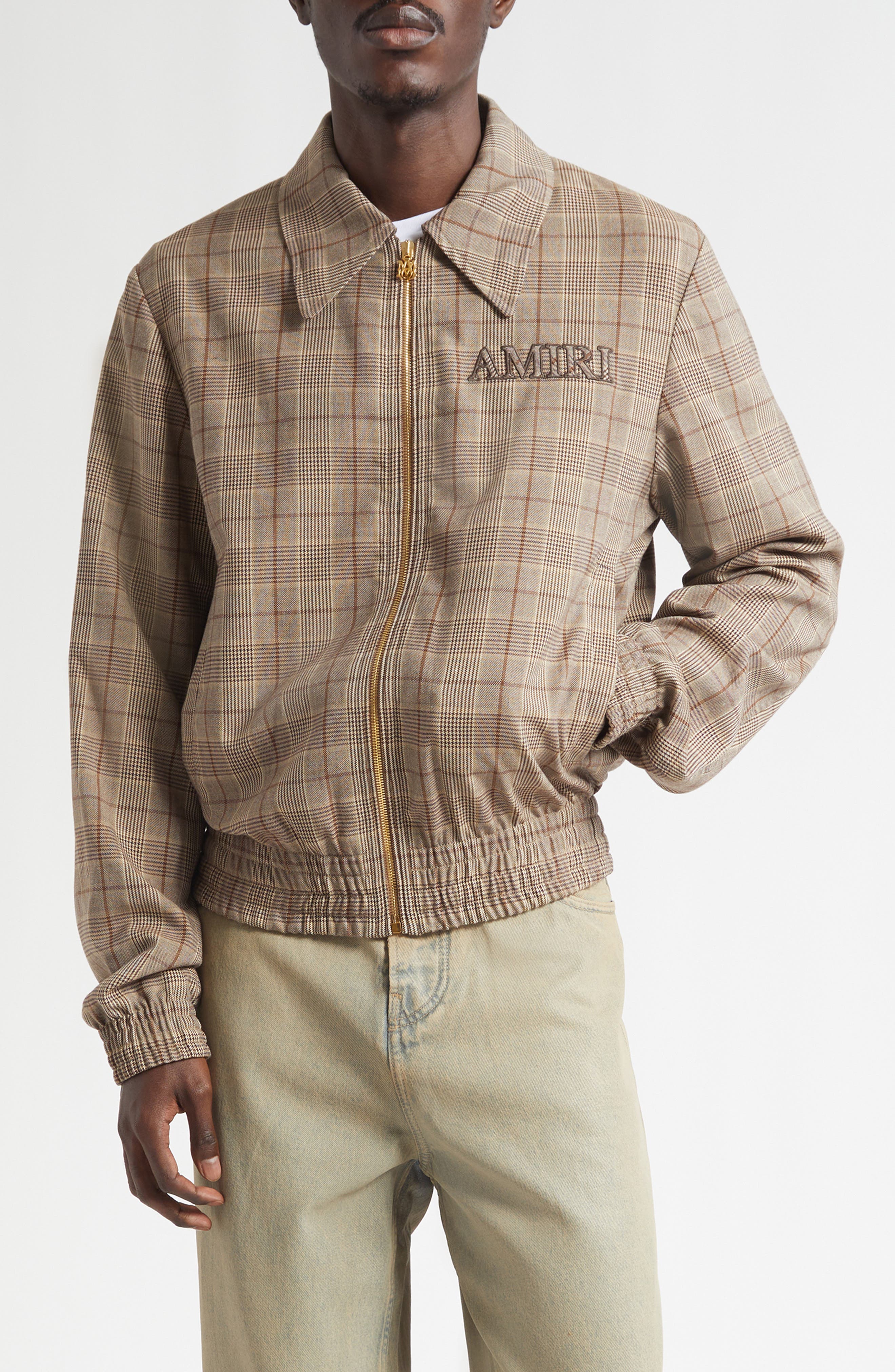 AMIRI Check Wool Blouson Jacket