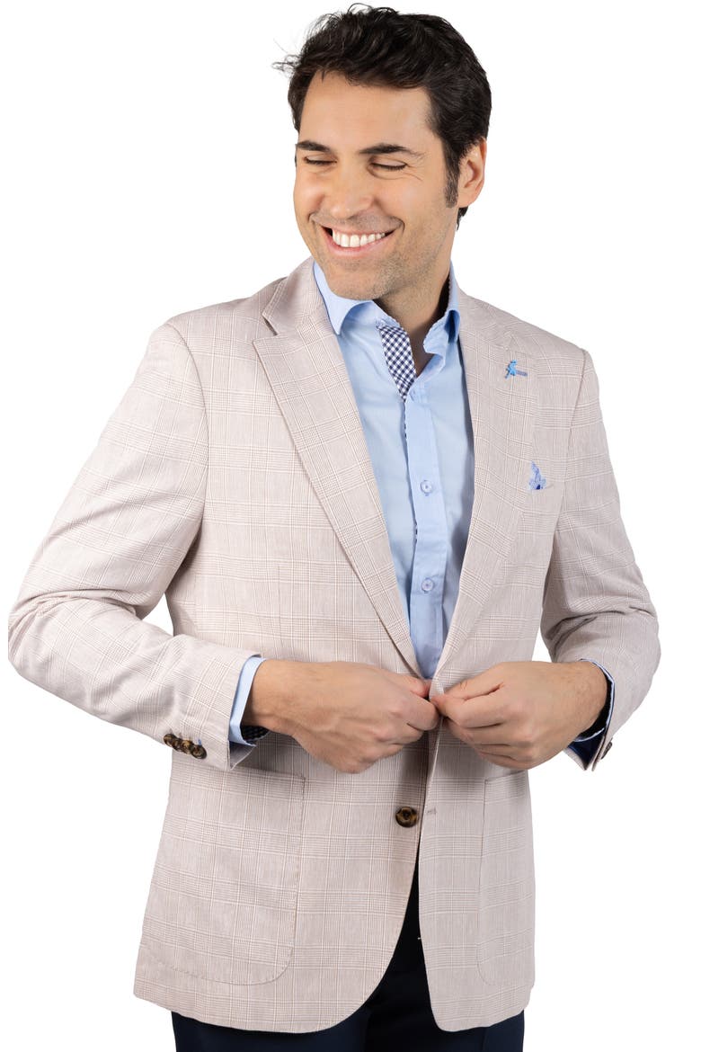 Check Sport Coat, Alternate, color, KHAKI