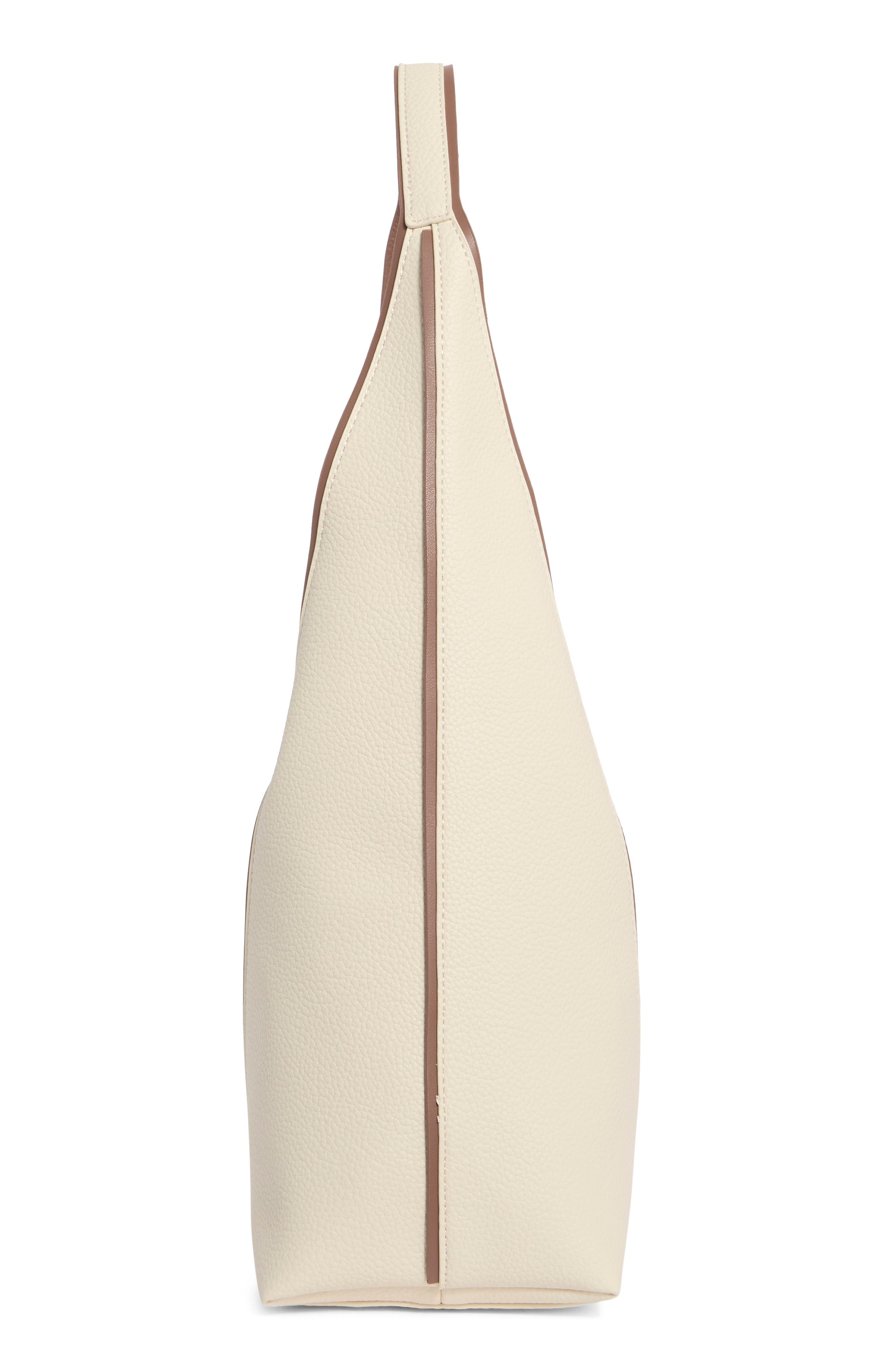 Alesia Faux Leather Hobo Bag, Alternate, color, EGGSHELL