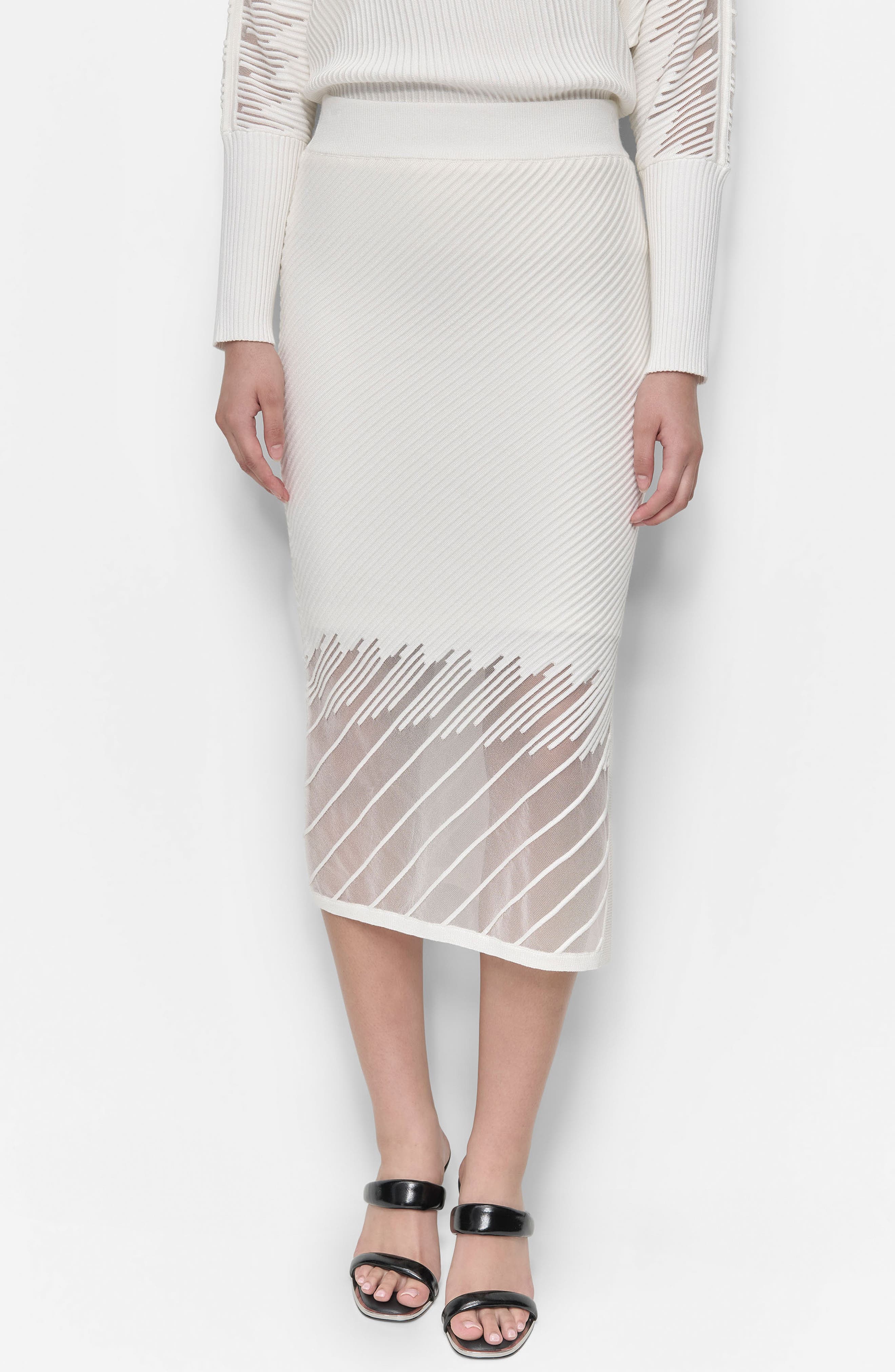 Illusion Rib Sweater Skirt