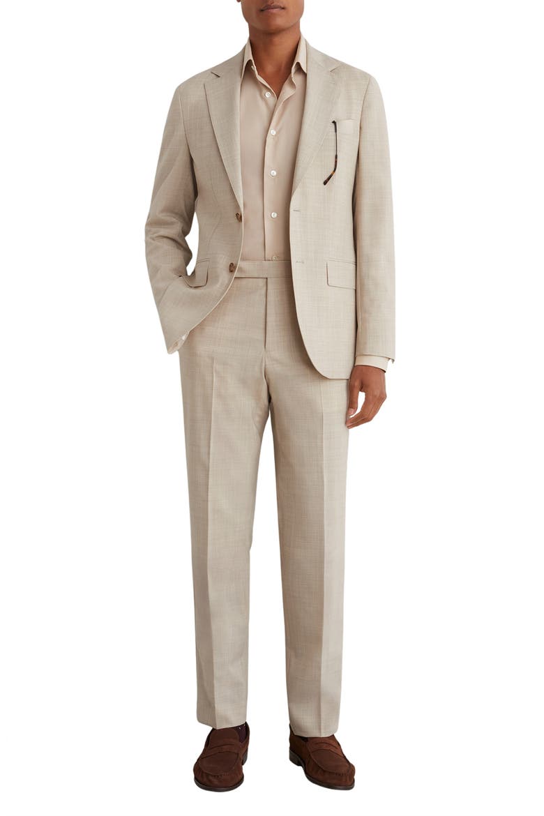 Vita Wool Blend Blazer, Alternate, color, OATMEAL