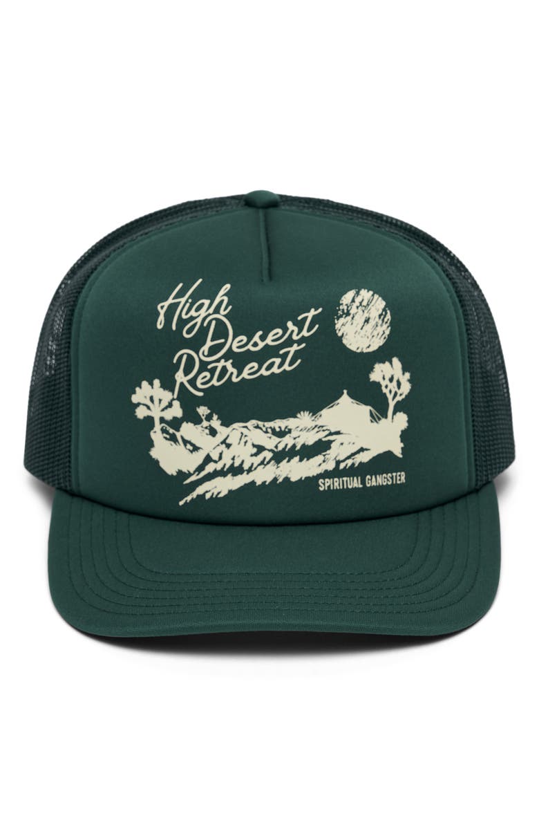 Spiritual Gangster Retreat Trucker Hat, Alternate, color, 