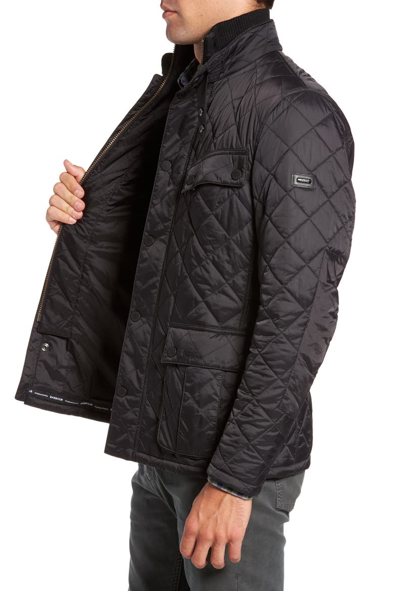 International Windshield Quilted Jacket, Alternate, color, BLACK