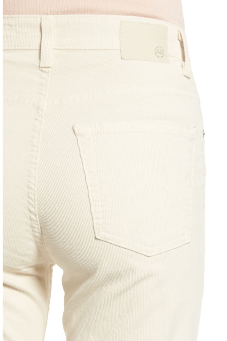 The Rhett High Waist Crop Corduroy Jeans, Alternate, color, 1 YEAR IVORY DUST