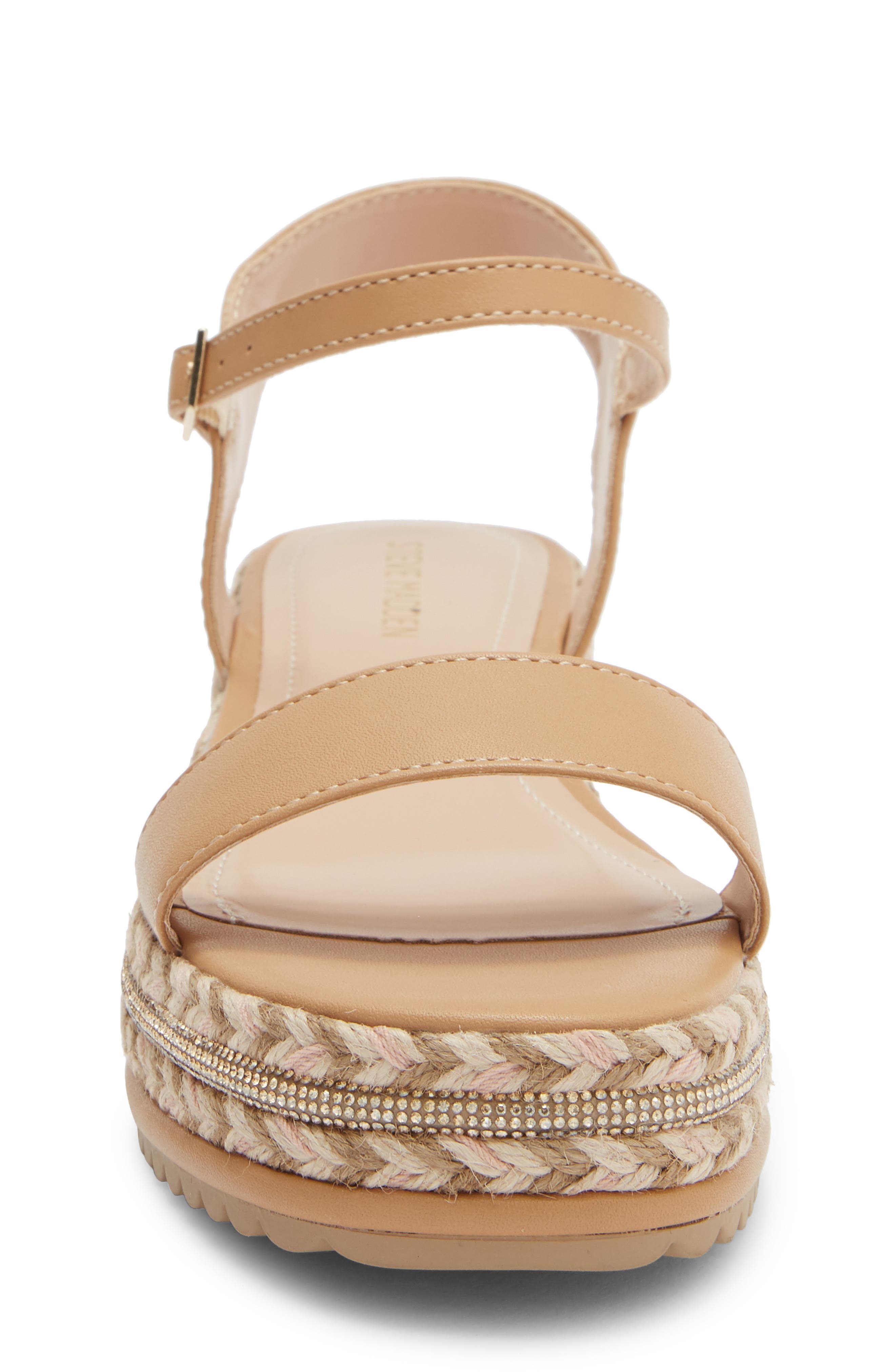 Steve Madden Kids' Berry Espadrille Wedge Sandal, Alternate, color, Cognac