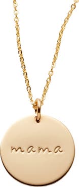 MADE BY MARY Mama Disc Necklace