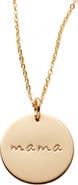 MADE BY MARY Mama Disc Necklace