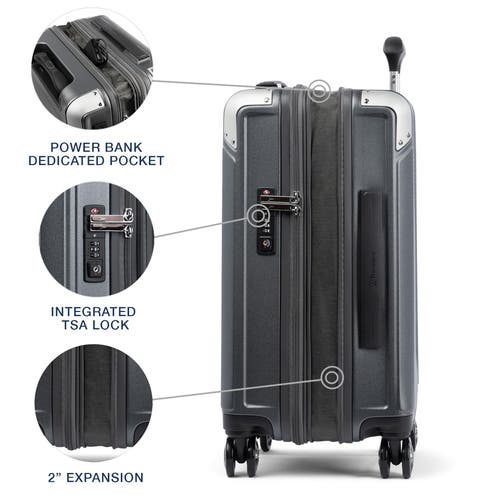 Travelpro Platinum Elite Hardside Expandable Carry-on 21-inch Spinner In Vintage Grey