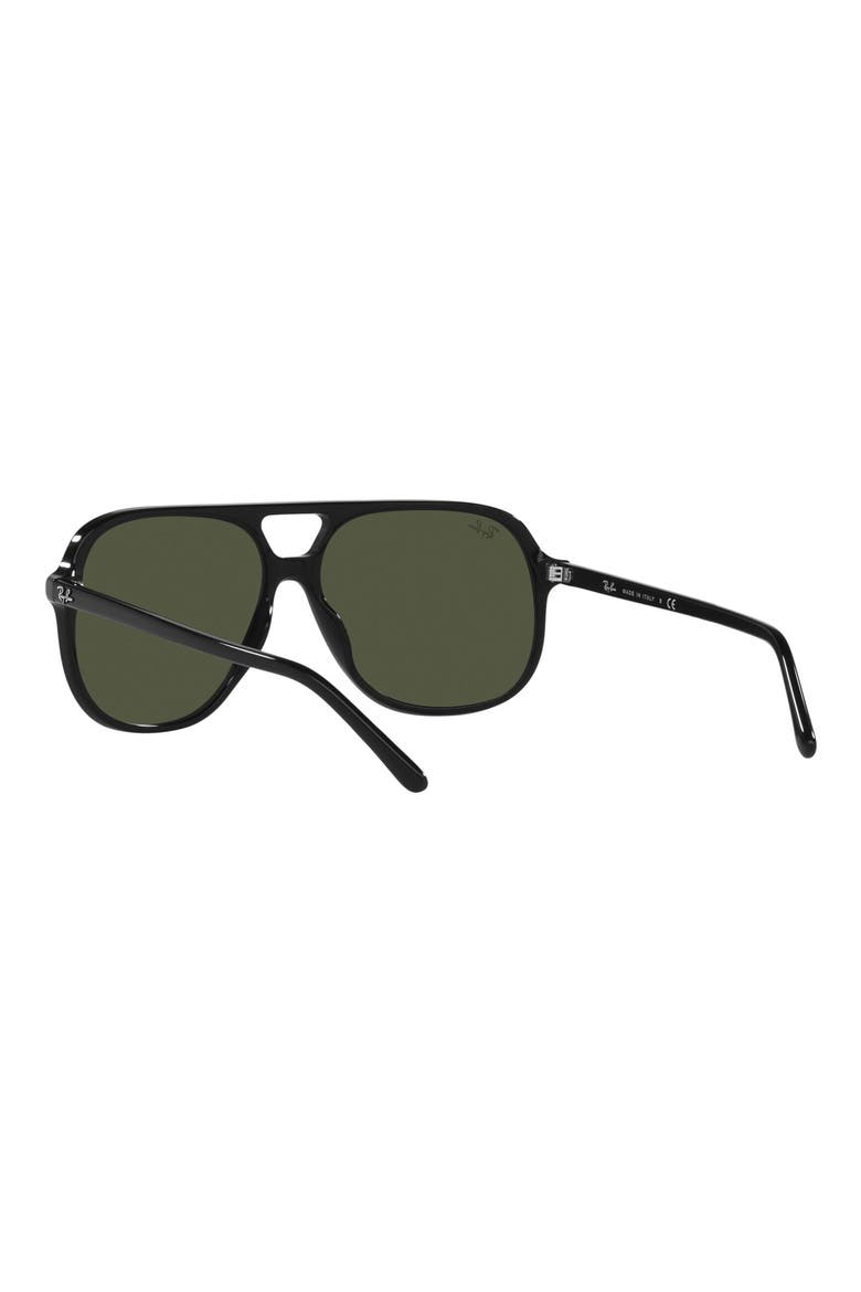 Bill 60mm Square Sunglasses, Alternate, color, BLACK/ GREEN