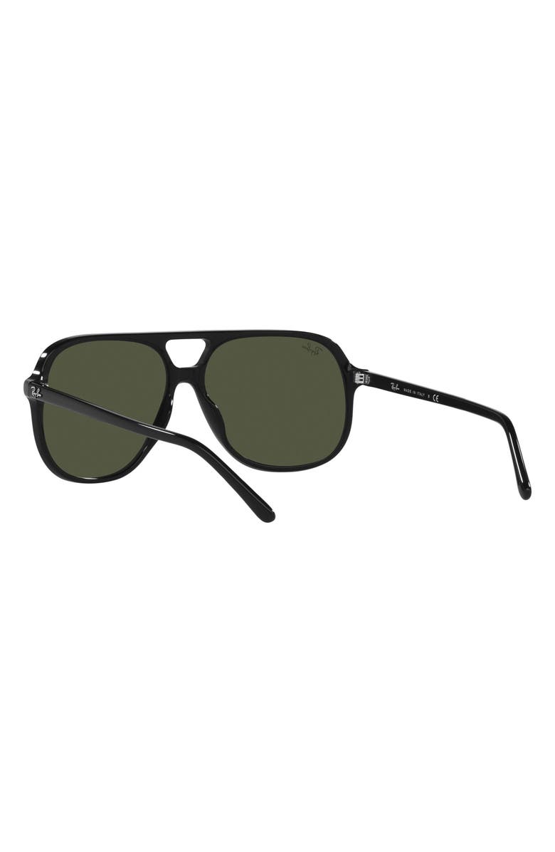 Ray-Ban Bill 60mm Square Sunglasses, Alternate, color, Black/ Green