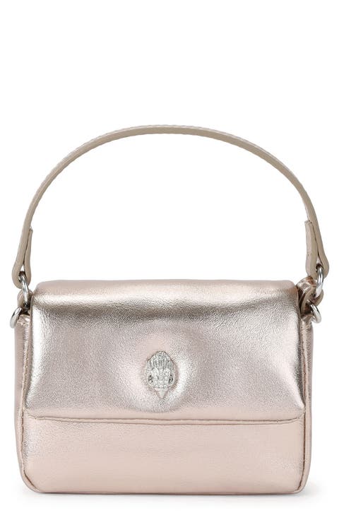 Micro Oxford Faux Leather Crossbody Bag