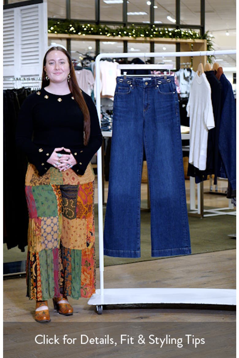 Leenah Waist Buckle Wide Leg Jeans video