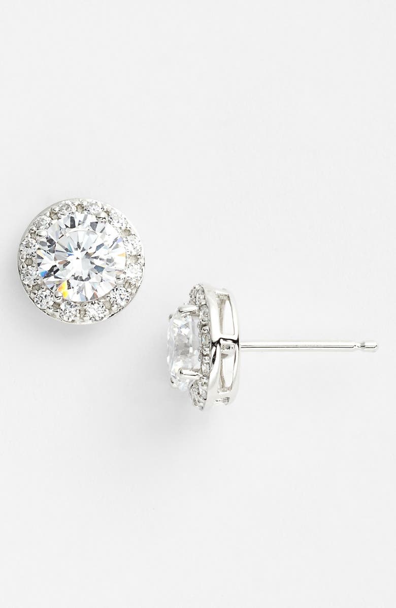 Nordstrom Cubic Zirconia Stud Earrings, Main, color, 