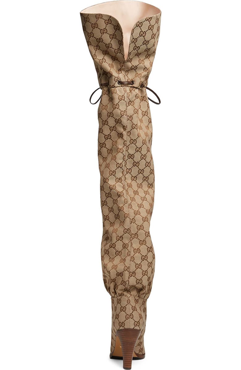 Gucci Original GG Canvas Over the Knee Boot, Alternate, color,