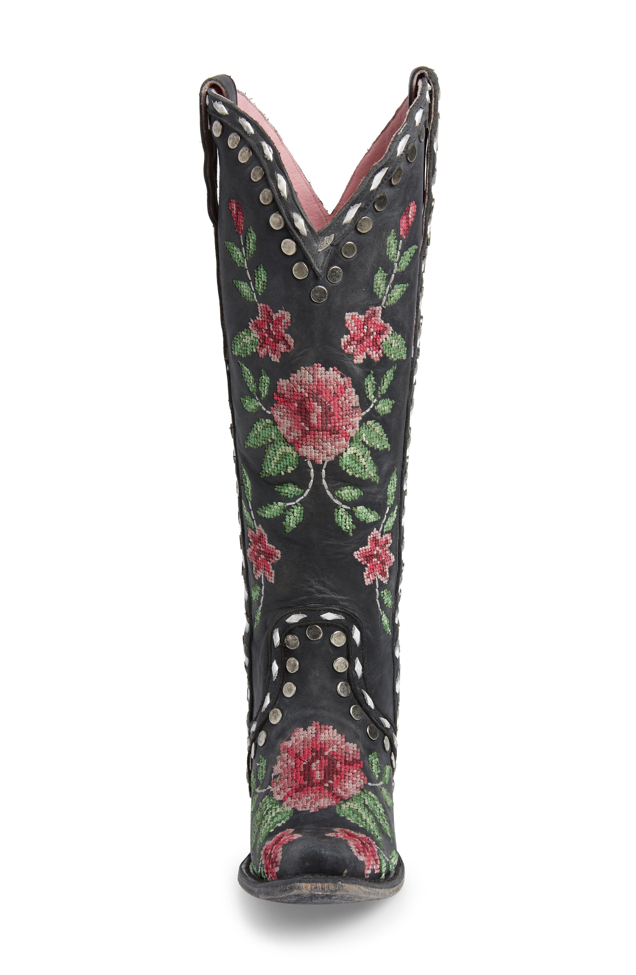 Lane Boots x Junk Gypsy Wild Stitch Embroidered Boot, Alternate, color, 