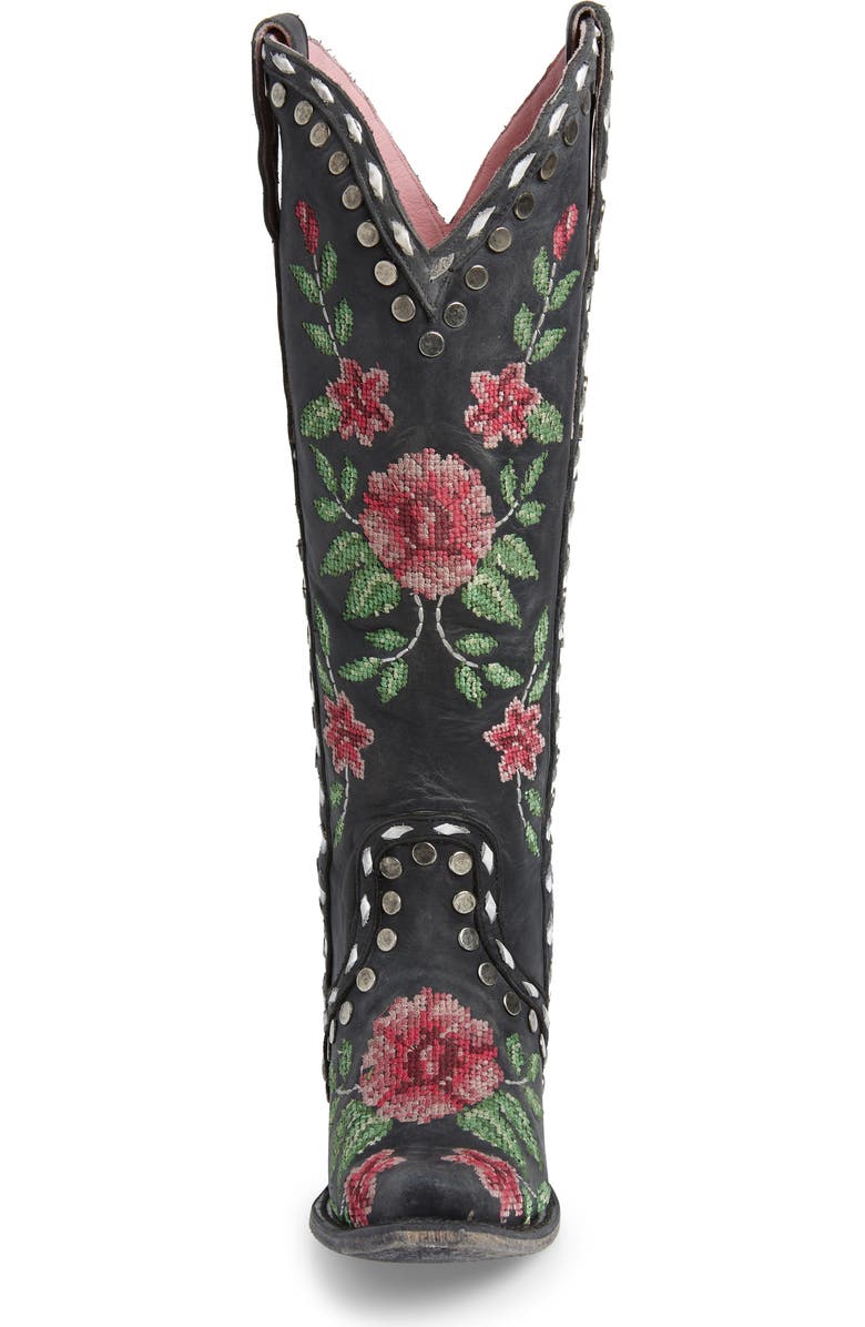 Lane Boots x Junk Gypsy Wild Stitch Embroidered Boot, Alternate, color,