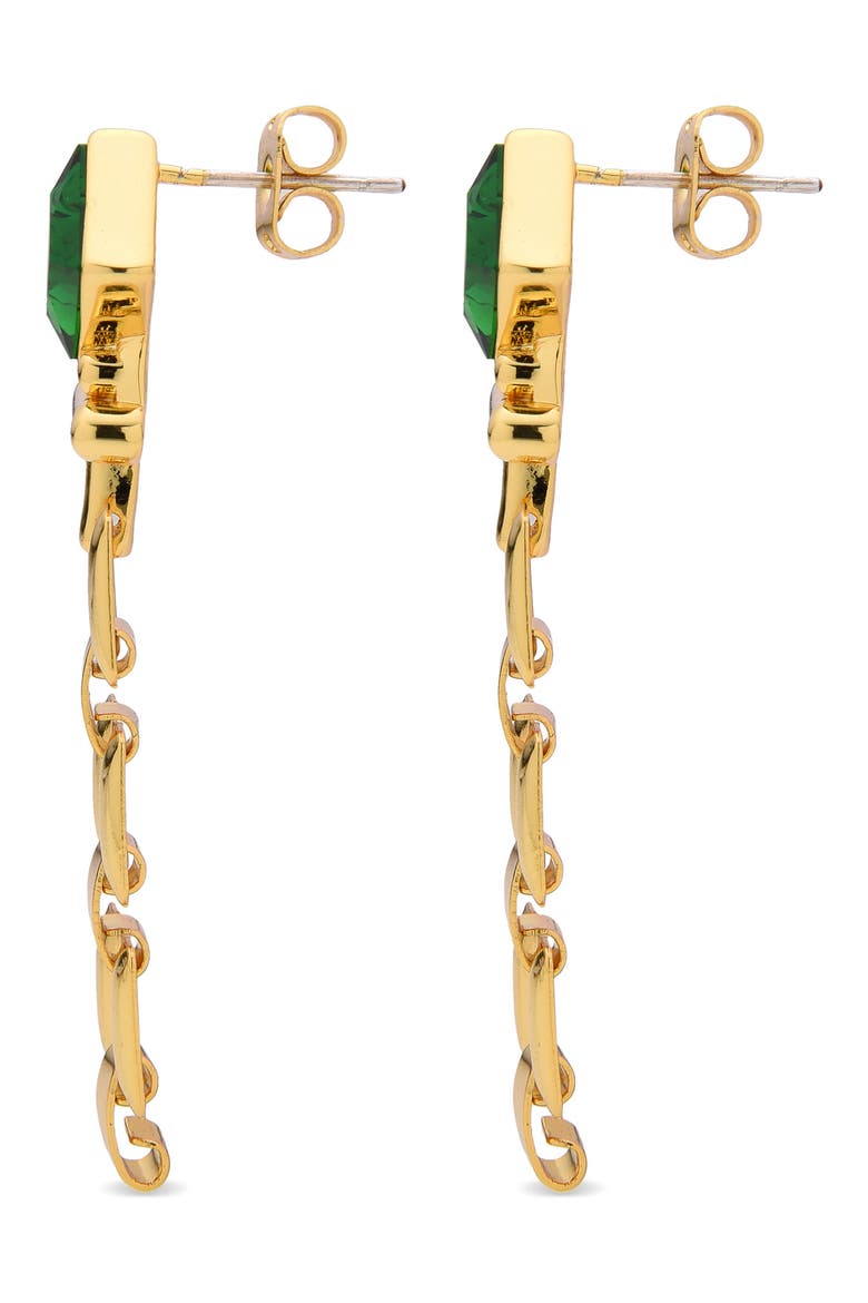 Chain Dangle Drop Earrings, Alternate, color, GOLD