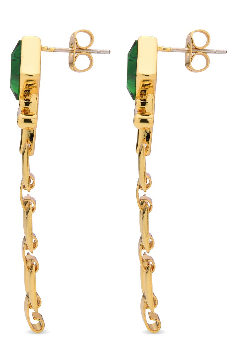 EYE CANDY LOS ANGELES Chain Dangle Drop Earrings, Alternate, color, Gold