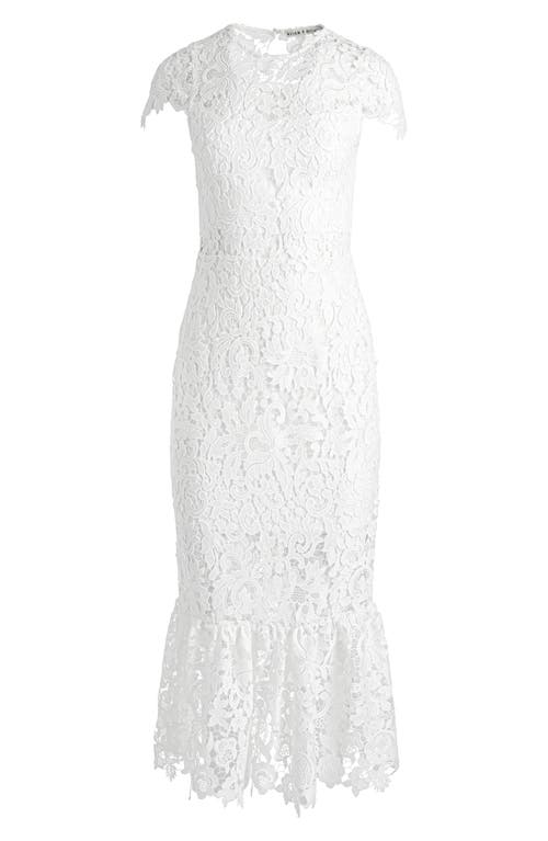 Alice And Olivia Clover Open Back Lace Dress In Multi