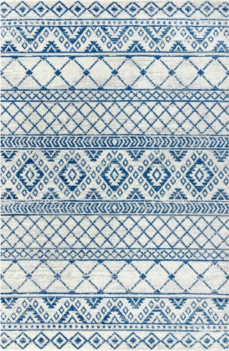 JONATHAN Y Moroccan HYPE Boho Vintage  Area Rug, Alternate, color, Cream/Blue