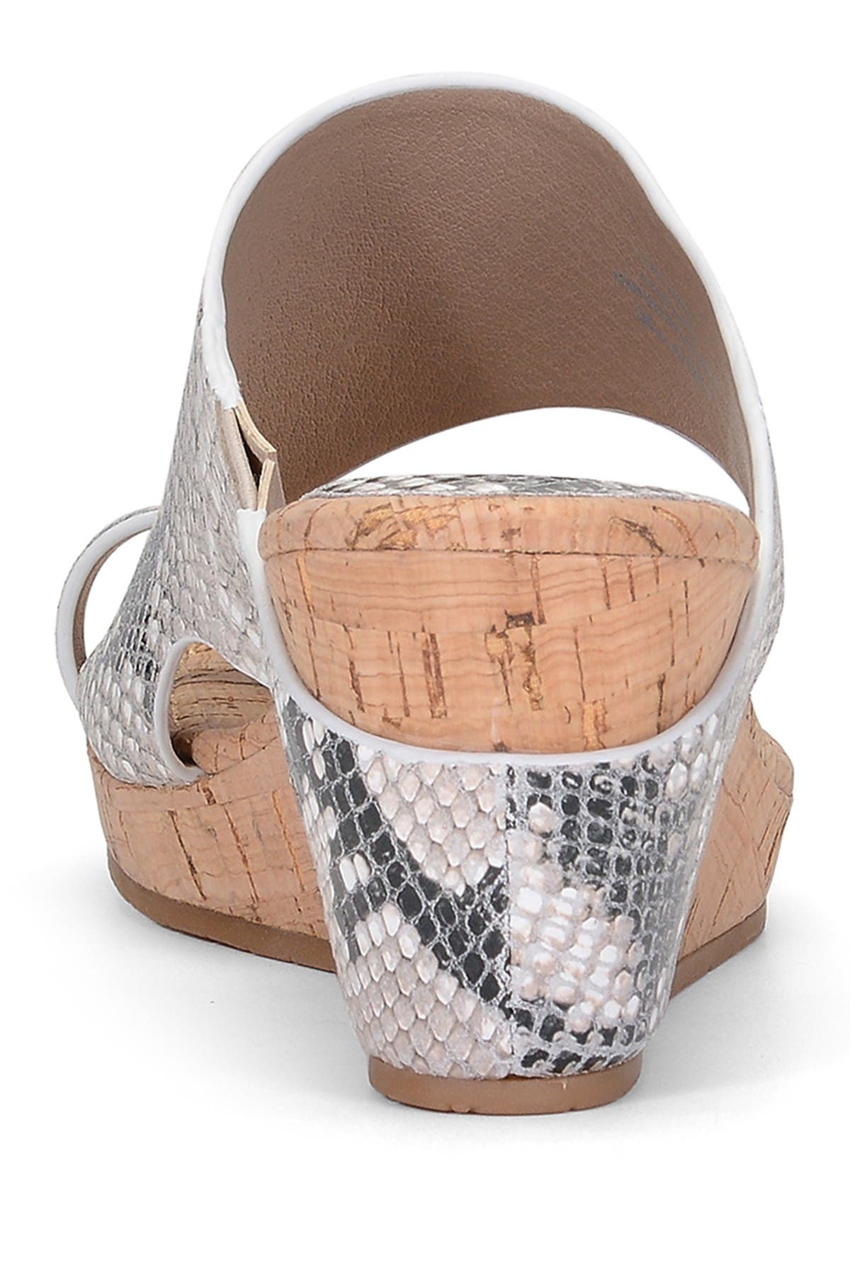Donald Pliner Gyer Leather Python Print Wedge Sandal, Alternate, color, 