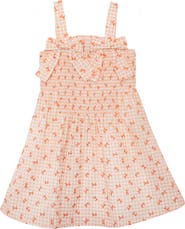 Mabel + Honey Tangerine Twirl Sleeveless Dress
