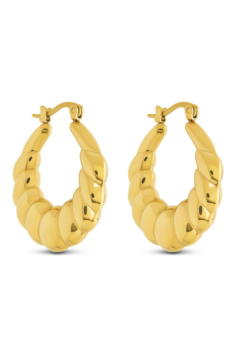 Piper Twisted Polished Hoop Earrings video