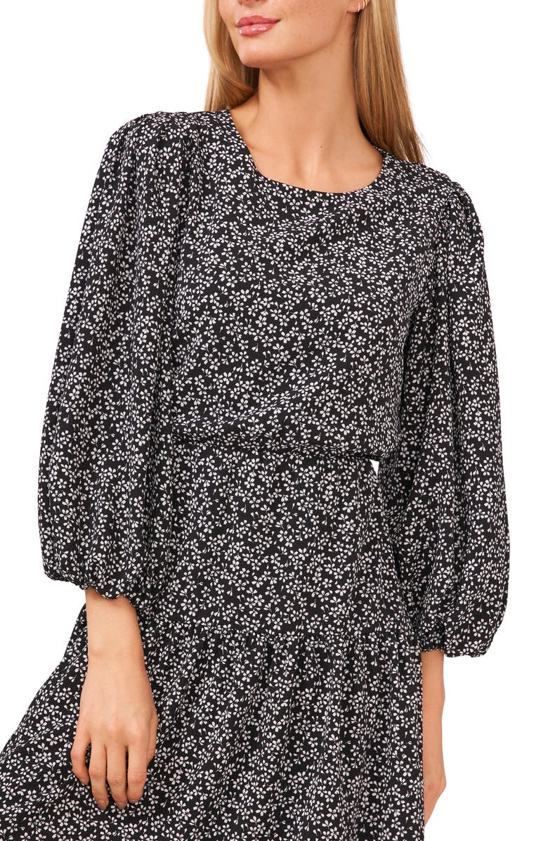 CeCe Ruffle Long Sleeve Minidress, Alternate, color, 