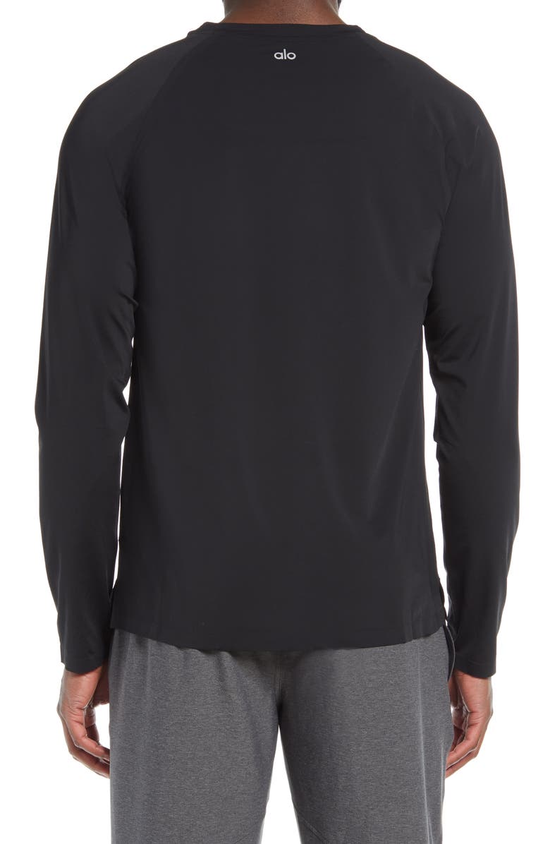 Alo Idol Stretch Long Sleeve Men's T-Shirt, Alternate, color,