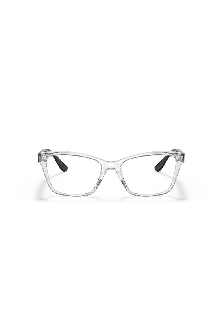53mm Rectangle optical glasses, Alternate, color, Transparent