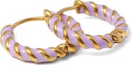 Pip Pop Girls' Braided Hoop Hypoallergenic Earrings