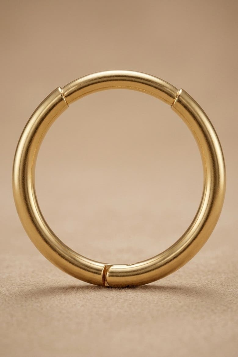 14K Gold Hoop Single Earring, Alternate, color, 14 K Yellow Gold