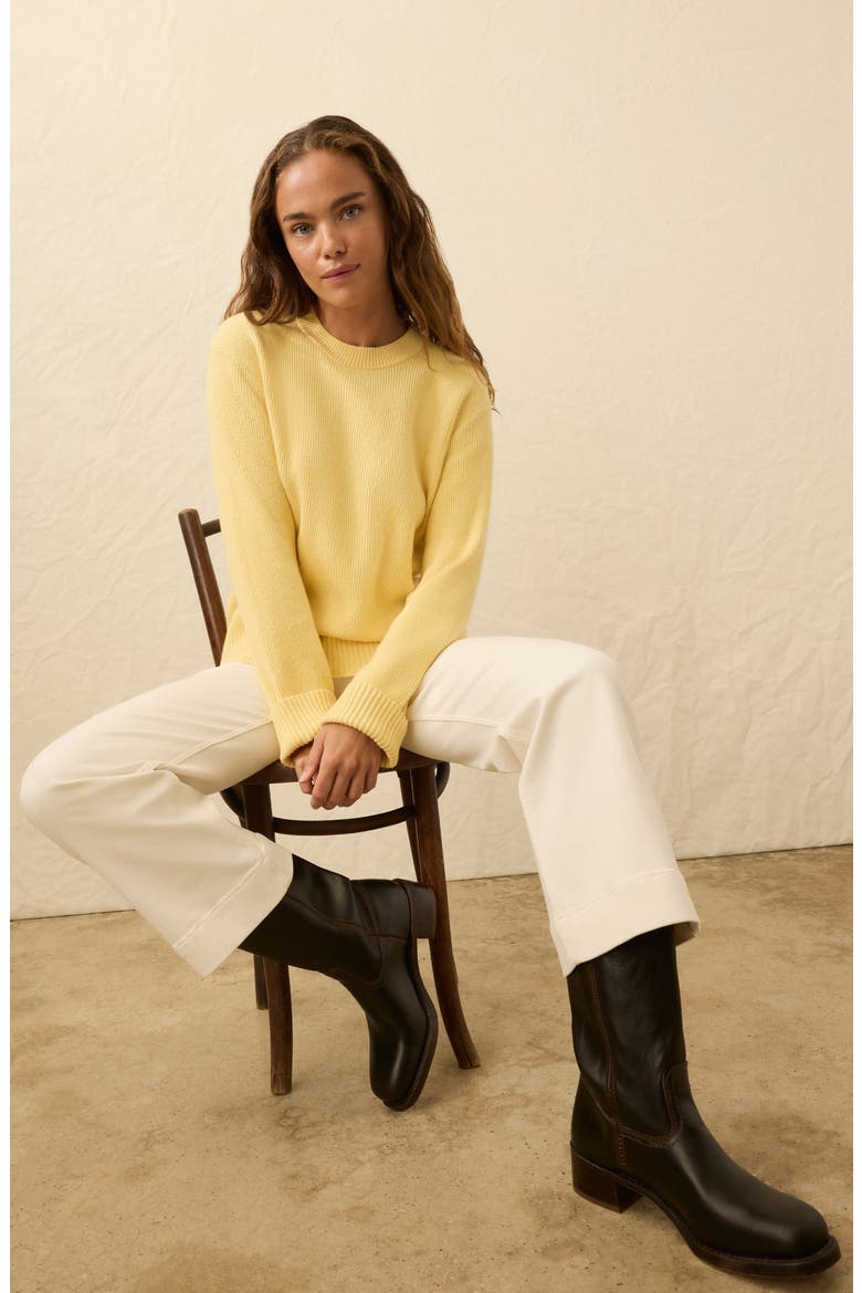 Jackson Crewneck Sweater, Alternate, color, SUNRAY